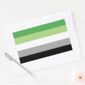 Sticker Rectangulaire Drapeau aromatique (Enveloppe)
