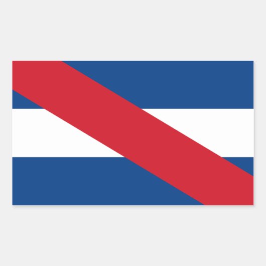 Sticker Rectangulaire Drapeau Artigas uruguayen (Devant)