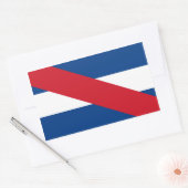 Sticker Rectangulaire Drapeau Artigas uruguayen (Enveloppe)