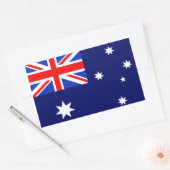 Sticker Rectangulaire Drapeau Australie (Enveloppe)