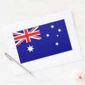 Sticker Rectangulaire Drapeau Australie/Australie (Enveloppe)