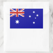 Sticker Rectangulaire Drapeau australien (Sac)