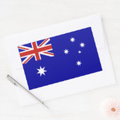Sticker Rectangulaire Drapeau australien (Enveloppe)
