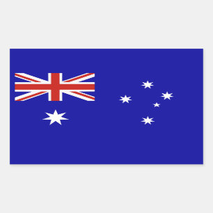 Sticker Rectangulaire Drapeau australien