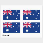 Sticker Rectangulaire Drapeau australien (Feuille)