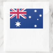 Sticker Rectangulaire Drapeau australien (Sac)