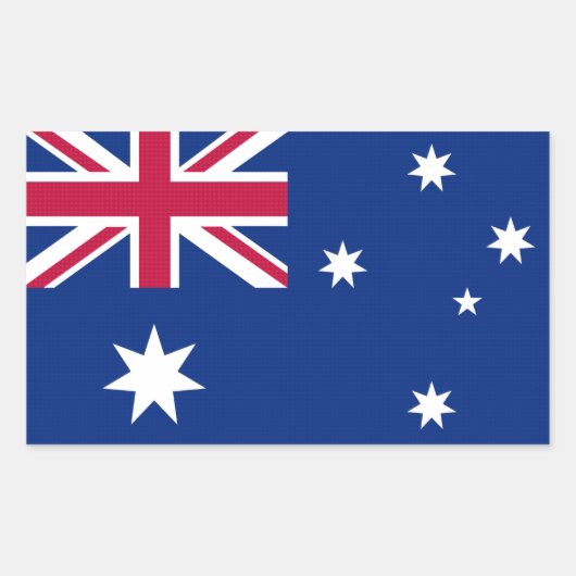 Sticker Rectangulaire Drapeau australien (Devant)