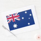 Sticker Rectangulaire Drapeau australien (Enveloppe)