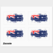 Sticker Rectangulaire Drapeau australien (Feuille)