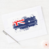Sticker Rectangulaire Drapeau australien (Enveloppe)