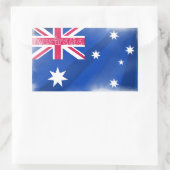 Sticker Rectangulaire Drapeau australien (Sac)