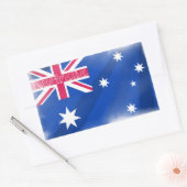 Sticker Rectangulaire Drapeau australien (Enveloppe)