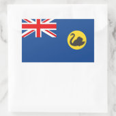 Sticker Rectangulaire Drapeau australien de l'Ouest (Sac)