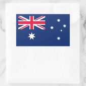 Sticker Rectangulaire Drapeau australien, Drapeau australien (Sac)