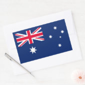 Sticker Rectangulaire Drapeau australien, Drapeau australien (Enveloppe)