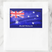 Sticker Rectangulaire Drapeau australien, drapeau australien, drapeau pa (Sac)