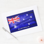 Sticker Rectangulaire Drapeau australien, drapeau australien, drapeau pa (Enveloppe)
