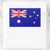 Sticker Rectangulaire Drapeau australien patriotique (Sac)