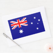 Sticker Rectangulaire Drapeau australien patriotique (Enveloppe)