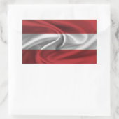 Sticker Rectangulaire Drapeau Autriche (Sac)