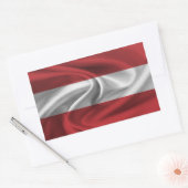 Sticker Rectangulaire Drapeau Autriche (Enveloppe)