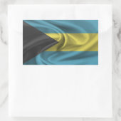 Sticker Rectangulaire Drapeau Bahamas (Sac)