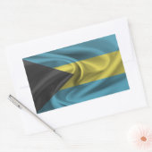 Sticker Rectangulaire Drapeau Bahamas (Enveloppe)
