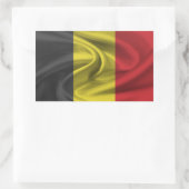 Sticker Rectangulaire Drapeau Belgique (Sac)