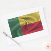 Sticker Rectangulaire Drapeau Bénin (Enveloppe)