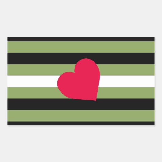 Sticker Rectangulaire Drapeau Boi Pride (Devant)