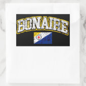 Sticker Rectangulaire Drapeau Bonaire (Sac)