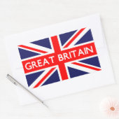 Sticker Rectangulaire Drapeau britannique (Enveloppe)