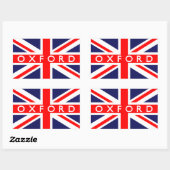Sticker Rectangulaire Drapeau britannique d'Oxford (Feuille)