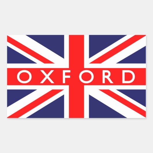 Sticker Rectangulaire Drapeau britannique d'Oxford (Devant)
