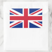 Sticker Rectangulaire Drapeau britannique, Drapeau du Royaume-Uni (Sac)