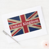 Sticker Rectangulaire Drapeau britannique en détresse (Enveloppe)