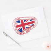 Sticker Rectangulaire Drapeau britannique Escalade carabiner (Enveloppe)