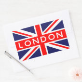 Sticker Rectangulaire Drapeau britannique Londres (Enveloppe)