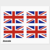 Sticker Rectangulaire Drapeau britannique, Union Jack (Feuille)