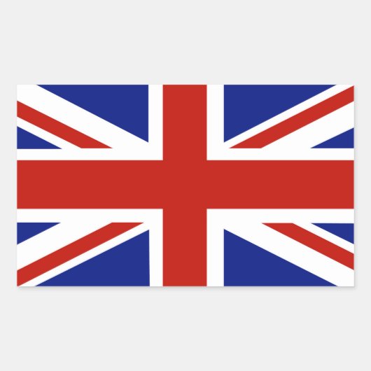 Sticker Rectangulaire Drapeau britannique, Union Jack (Devant)