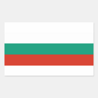 Sticker Rectangulaire Drapeau Bulgarie