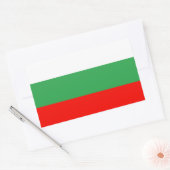 Sticker Rectangulaire Drapeau Bulgarie (Enveloppe)
