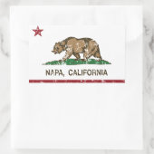 Sticker Rectangulaire Drapeau californien Napa (Sac)
