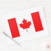 Sticker Rectangulaire Drapeau canadien (Enveloppe)