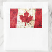 Sticker Rectangulaire Drapeau canadien (Sac)