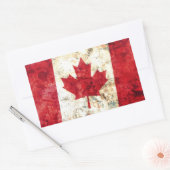 Sticker Rectangulaire Drapeau canadien (Enveloppe)