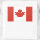 Sticker Rectangulaire Drapeau canadien patriotique (Sac)