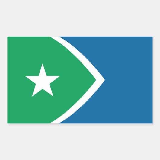 Sticker Rectangulaire Drapeau Cedar Rapids, Iowa (Devant)