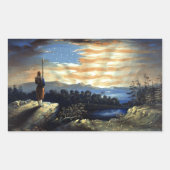 Sticker Rectangulaire Drapeau céleste américain dans le ciel, Guerre civ (Devant)