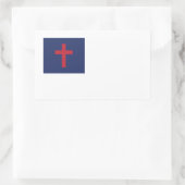 Sticker Rectangulaire Drapeau chrétien (Sac)